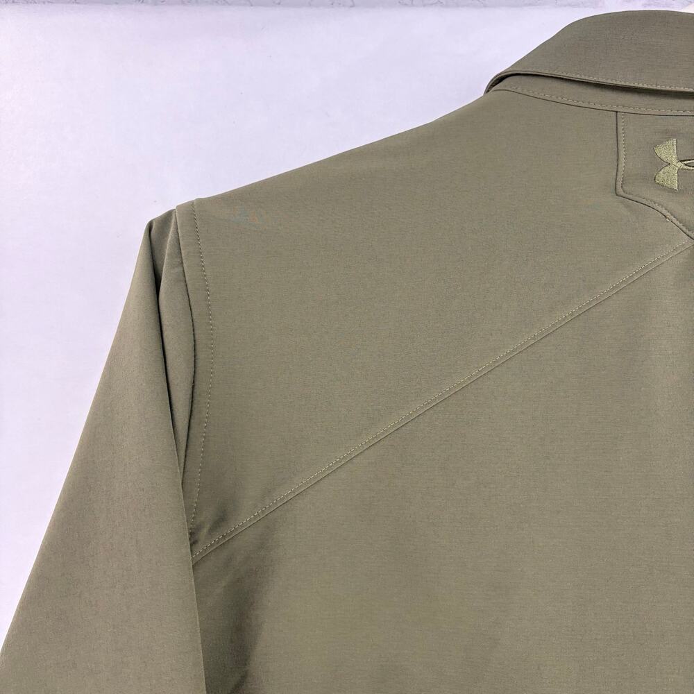 Under Armour Tactical Performance Long Sleeve Button Down Shirt Olive Green 3XL - Picture 11 of 16